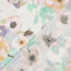 Baumwoll Viskose Mix Leinenoptik Blumen - creme