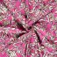 Viskose Bubble Blumenranken - pink