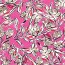 Viskose Bubble Blumenranken - pink