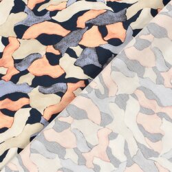 Bengaline Aquarell Formen - dunkelblau