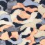 Bengaline Aquarell Formen - dunkelblau