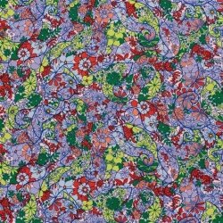 Polyesterstoff Bubble Zauberblumen - rosa