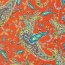 Polyesterstoff Sandet Paisley - rot