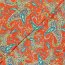 Polyesterstoff Sandet Paisley - rot