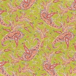 Polyesterstoff Bubble Zauberpaisley - limette