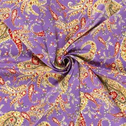 Polyesterstoff  Bubble Zauberpaisley - hellviolett