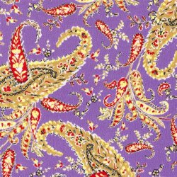 Polyesterstoff  Bubble Zauberpaisley - hellviolett