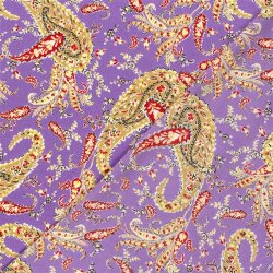 Polyesterstoff  Bubble Zauberpaisley - hellviolett