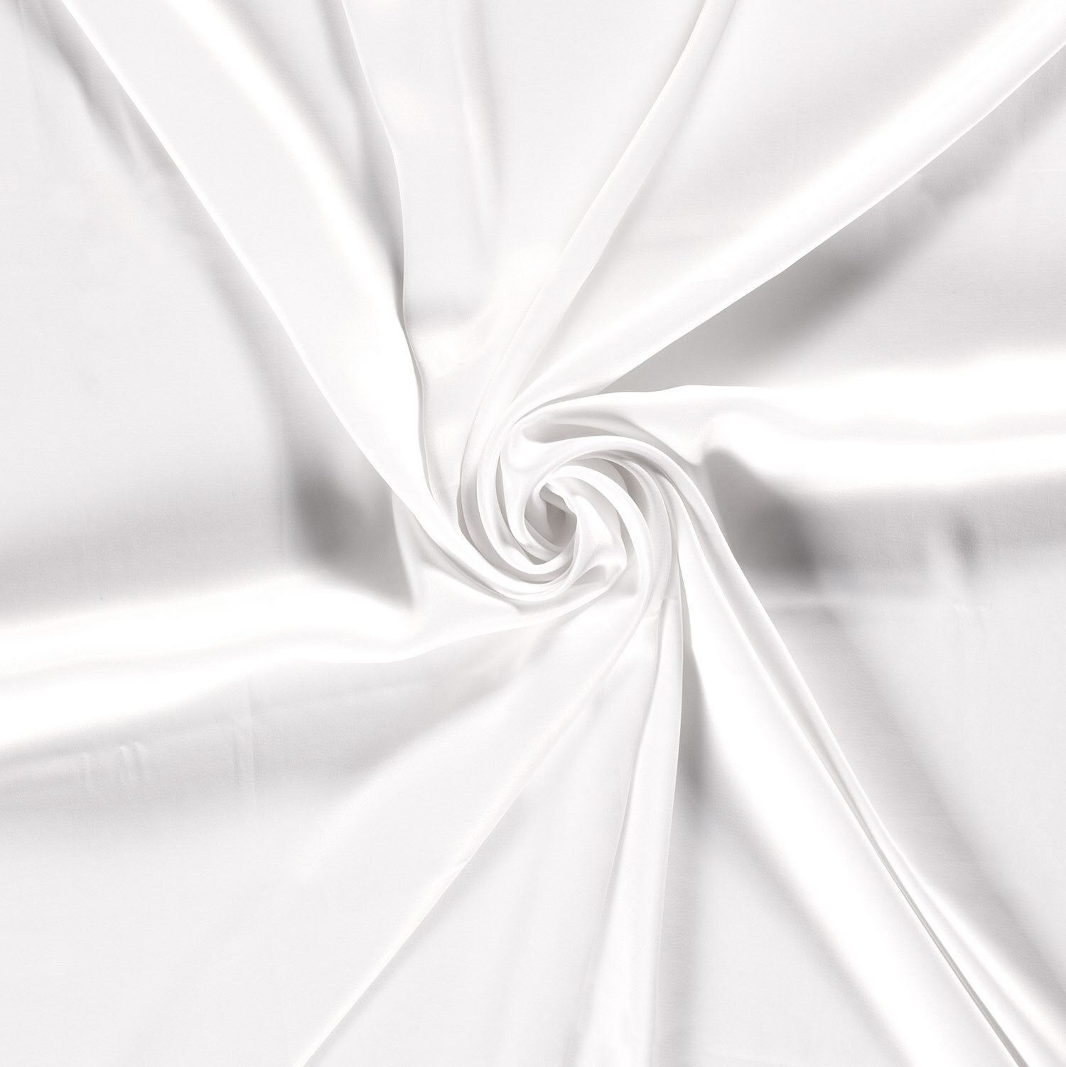 Viskosesatin Uni - weiß