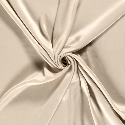 Viskosesatin Uni - beige