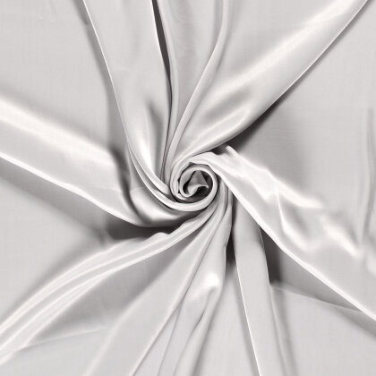 Viskosesatin Uni - silber
