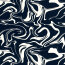 Viskosesatin Abstract - dunkelblau