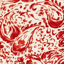 Viskosesatin Paisley - rot