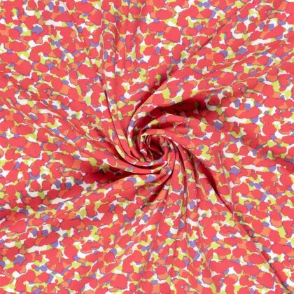 Viskosesatin bunte Tupfen- limette