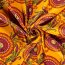 Viskosesatin Paisley Mandala - sonnengelb