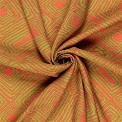 Viskose Nylon Twill Karospirale - altorange