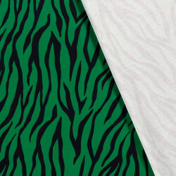 Baumwollsatin Zebrastreifen - grün