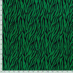 Baumwollsatin Zebrastreifen - grün