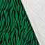 Baumwollsatin Zebrastreifen - grün