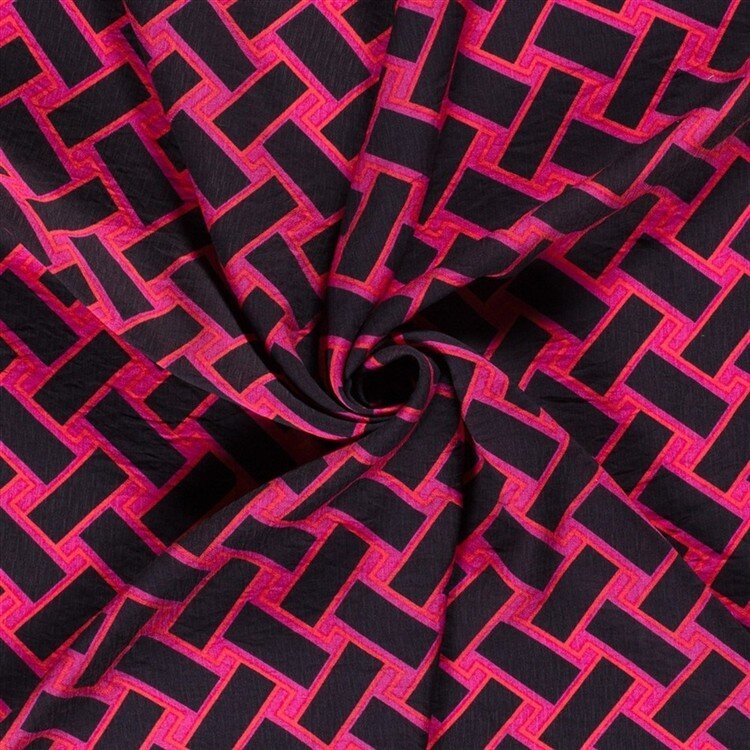 Viskose Nylon Crêpe Geflecht - pink