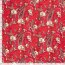 Viskose Twill sand washed Paisley - paprikarot