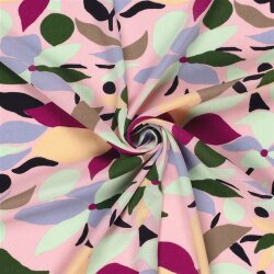 Viskose Crêpe Yoryu Blumenräder - mint