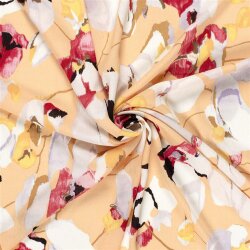 Viskose Crêpe Yoryu Blumenpracht - softlachs