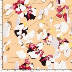 Viskose Crêpe Yoryu Blumenpracht - softlachs
