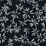 Baumwollpopeline Stretch Blumen - dunkelblau