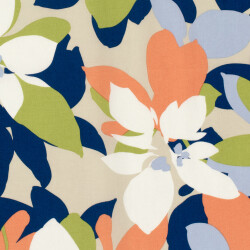Baumwollsatin Stretch Abstract - FARBE