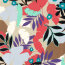 Baumwollsatin Stretch Abstract - FARBE