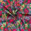 Baumwollsatin Stretch Blumen - FARBE