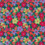 Baumwollsatin Stretch Blumen - FARBE