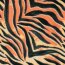 Baumwollpopeline Stretch Tigerstreifen - orange