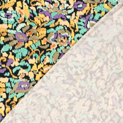 Viskose Jersey Abstract - dunkelblau