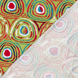 Viskose Jersey bunte Kreise - limette