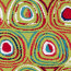 Viskose Jersey bunte Kreise - limette