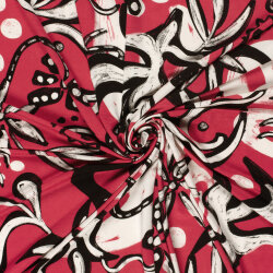 Viskose Jersey Abstract - FARBE