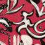 Viskose Jersey Abstrakt - himbeerrot