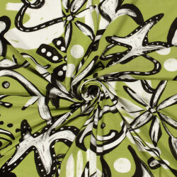 Viskose Jersey Abstract - FARBE