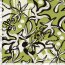 Viskose Jersey florale Formen - limette