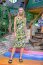 Viskose Jersey florale Formen - limette