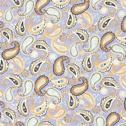 Bambus Popeline Paisley - helllila