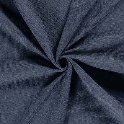 Baumwollstoff Slub Uni - indigo