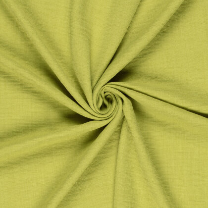 Polyesterstoff Leineoptik - limette