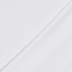 Polyesterstoff Leineoptik Uni - weiß