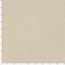 Polyesterstoff Leineoptik Uni - hellbeige
