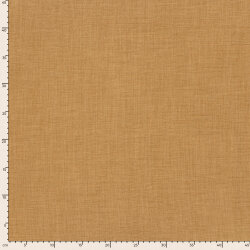 Polyesterstoff Leineoptik - dunkelbeige