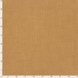 Polyesterstoff Leineoptik Uni - dunkelbeige