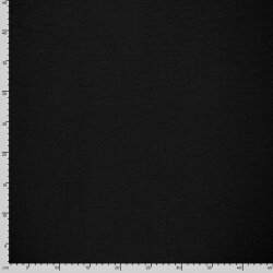 Polyesterstoff Leineoptik Uni - schwarz